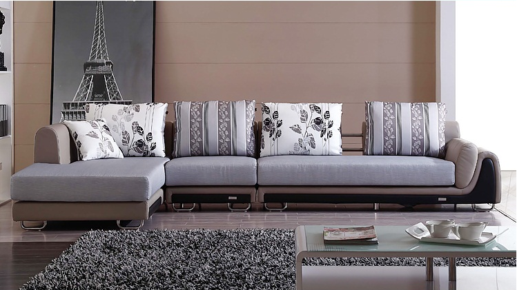 皮布結合沙發效果圖