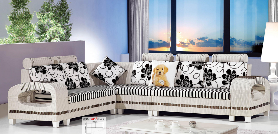 休閑布藝沙發效果圖