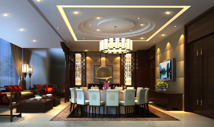 中式私房菜包間餐廳裝修設(shè)計案例效果圖