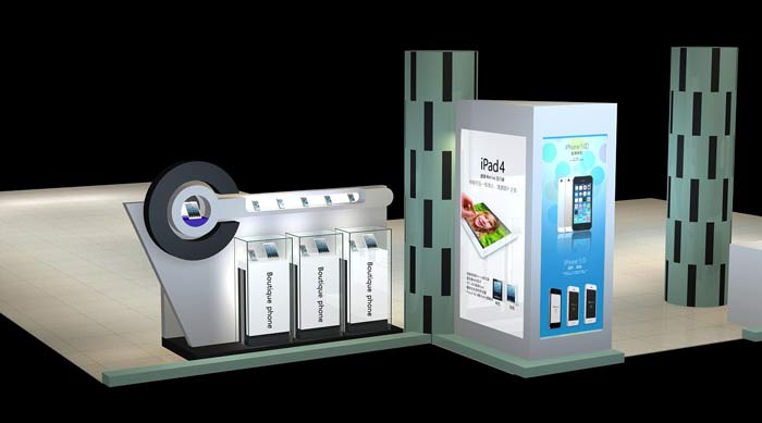 2016年最新、最熱手機店柜臺裝修設計案例效果圖