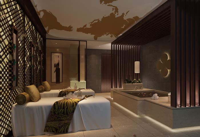 養生會所按摩房裝修設計案例效果圖