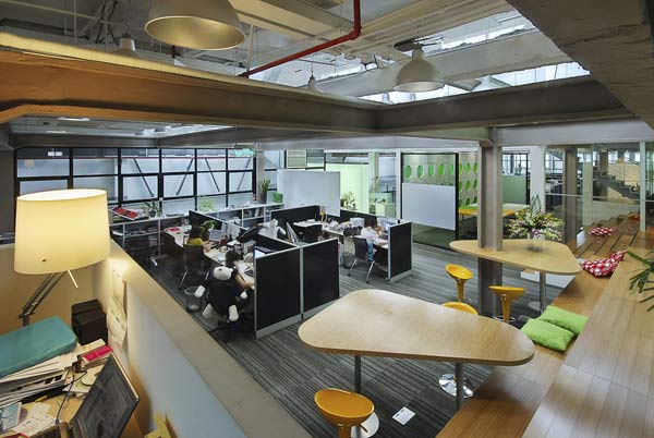 舊廠房辦公室辦公區域裝修改造效果圖