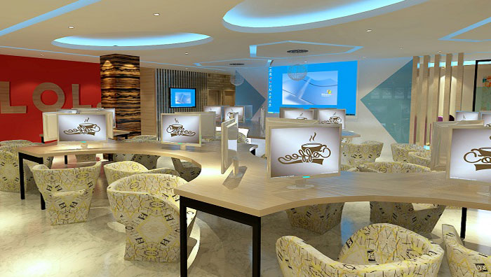 杭州網咖裝修設計效果圖