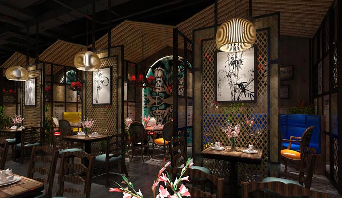 浪漫情侶、愛(ài)情主題餐廳裝修設(shè)計(jì)效果圖