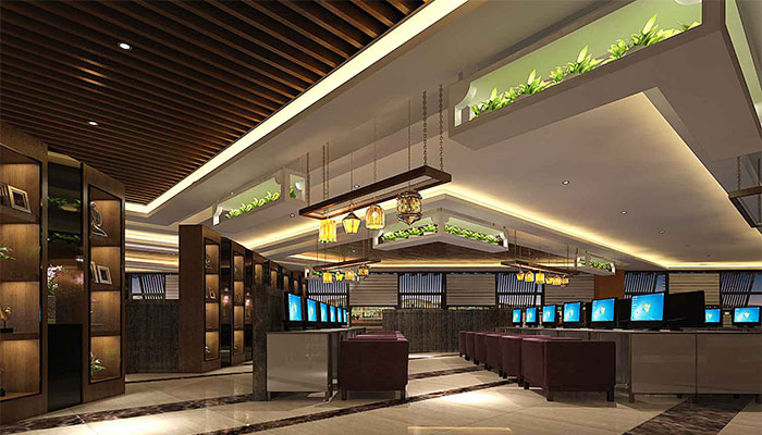 原味休閑風格網咖作戰區設計效果圖