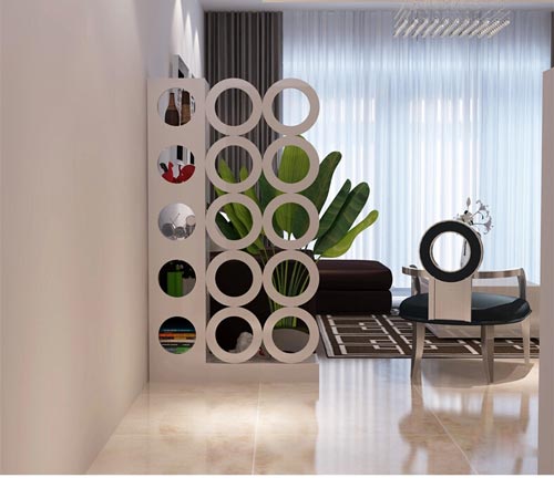 辦公室玄關(guān)屏風擺放