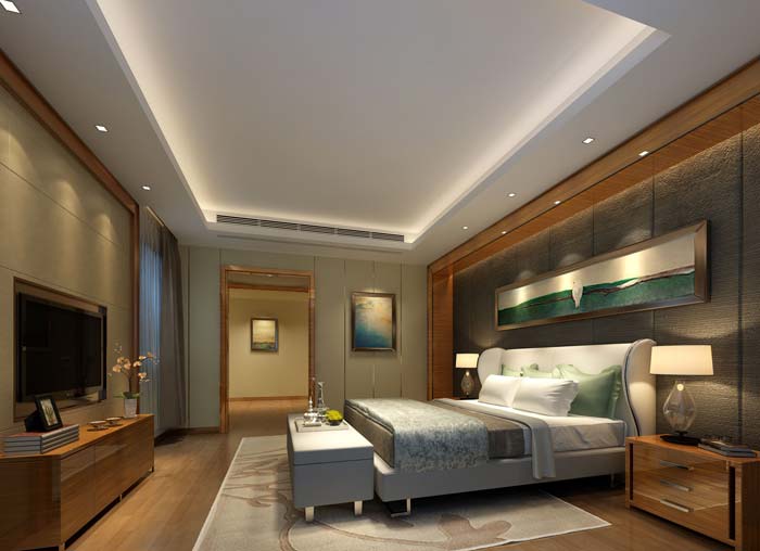 新古典別墅臥室裝修設計案例效果圖