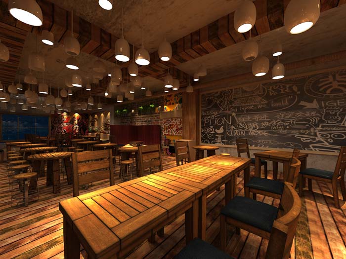 創意靜吧裝修設計案例效果圖