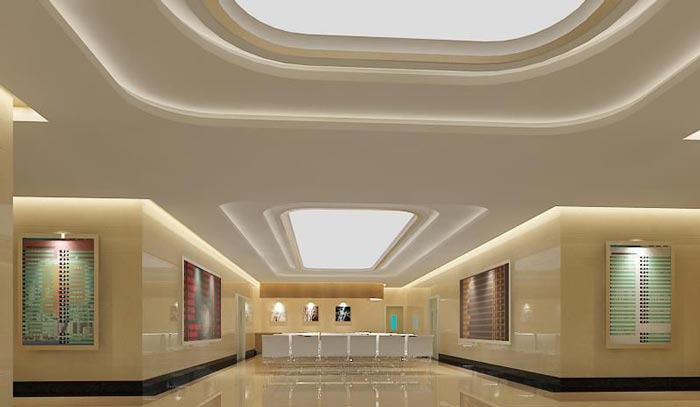 人民醫(yī)院室內(nèi)大廳裝修設計案例效果圖