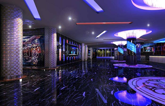 番禺富華國際KTV前廳裝修設(shè)計(jì)案例效果圖