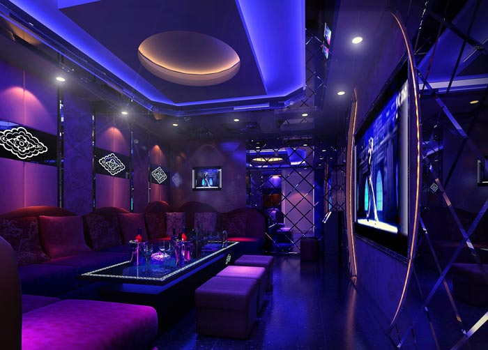 番禺富華國際KTVvip包廂裝修設(shè)計(jì)案例效果圖