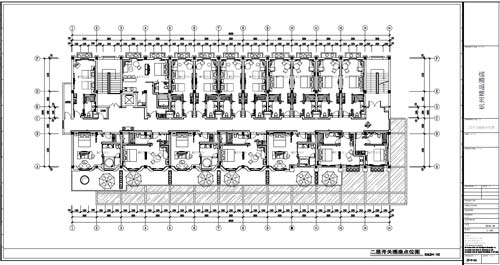 杭州精品酒店室內裝飾工程深化設計二層開關插座點位圖圖
