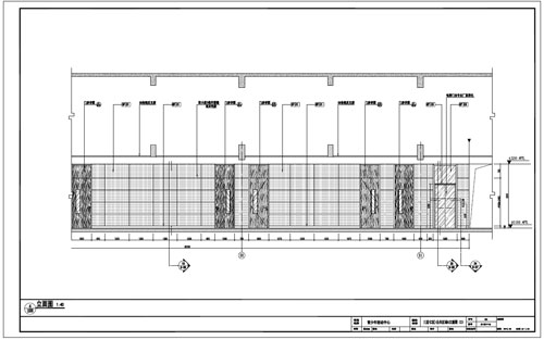 青少年活動中心深化設(shè)計施工圖三層C區(qū)公共區(qū)域4立面圖(2)