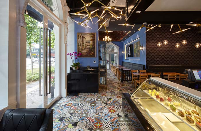 特色風格咖啡廳前臺裝修設計案例效果圖