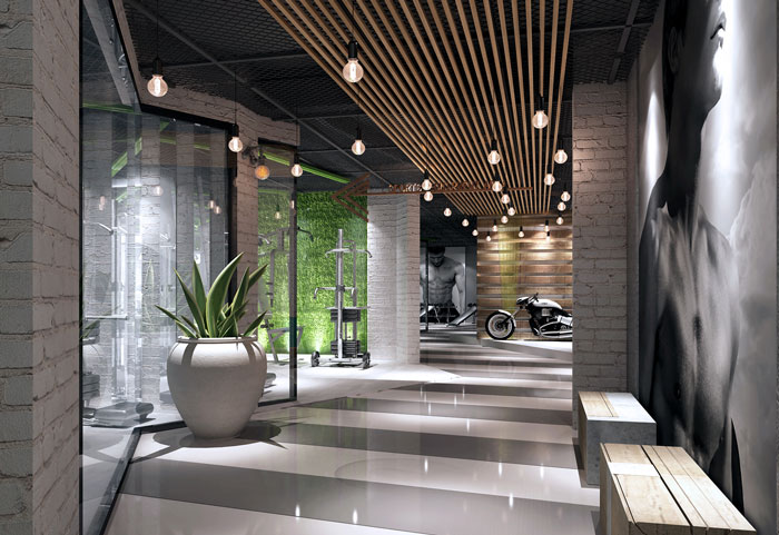 休閑健康健身會所裝修設(shè)計(jì)案例效果圖