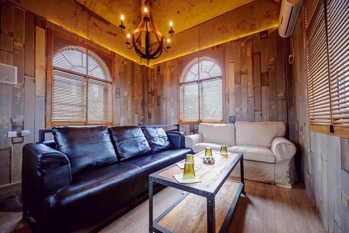 340平方工業風與LOFT風格相結合的餐廳包廂設計效果圖