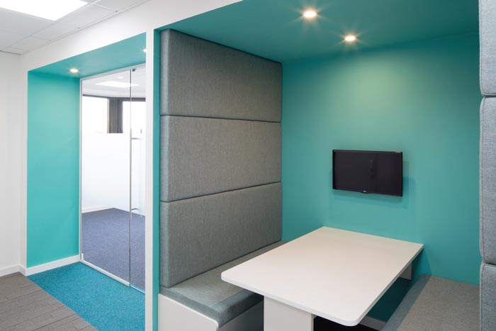 運輸公司辦公室接待區域裝修設計案例效果圖