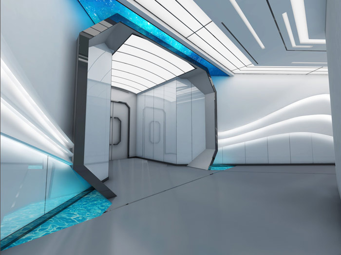 右腦開發(fā)教育機(jī)構(gòu)過(guò)道裝修設(shè)計(jì)案例效果圖