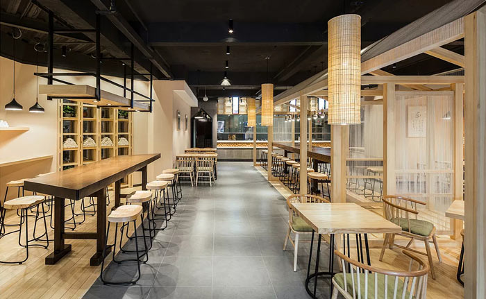 特色面館過(guò)道裝修設(shè)計(jì)效果圖