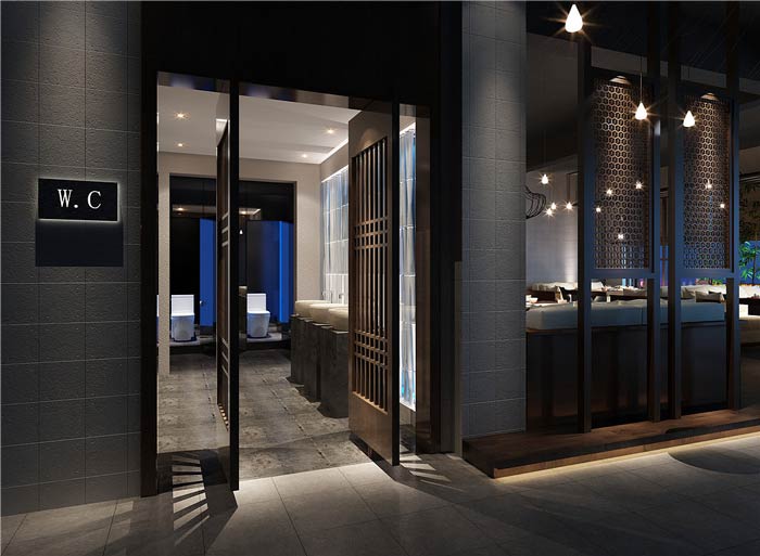 肥牛火鍋店衛(wèi)生間裝修設(shè)計(jì)效果圖