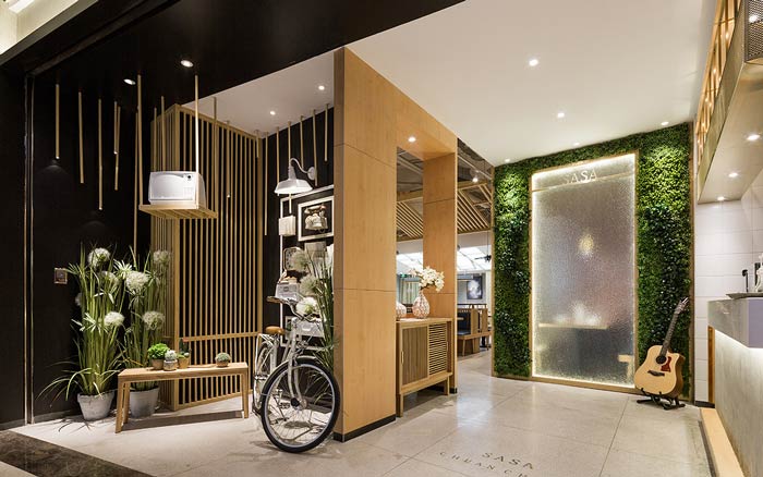 串串香小吃店進門區裝修設計效果圖