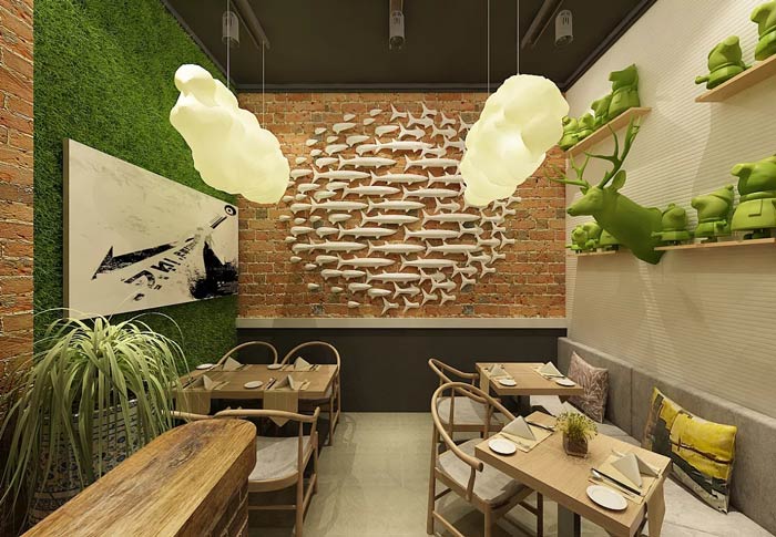 特色面館裝修設計效果圖