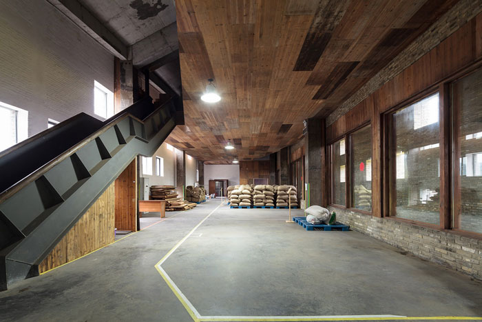 茶籽油廠房原料區(qū)裝修設計效果圖