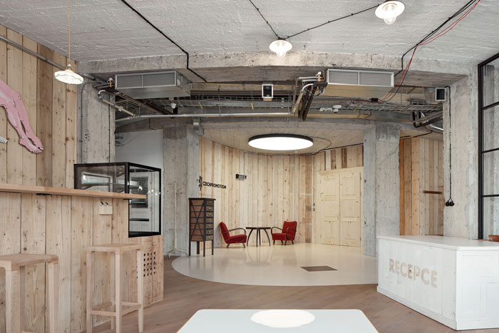 工廠辦公室接待區域效果圖