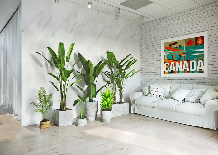 北歐風格辦公室進門區裝修設計案例效果圖