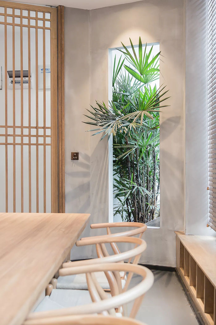 新中式風格辦公室會議區裝修效果圖