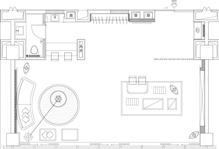 80平方辦公室裝修設計平面圖