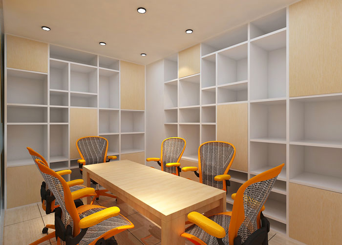 能源科技公司辦公室洽談區裝修設計效果圖