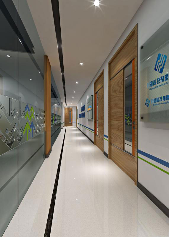 杭州余杭區(qū)臨平辦公室過(guò)道裝修設(shè)計(jì)效果圖