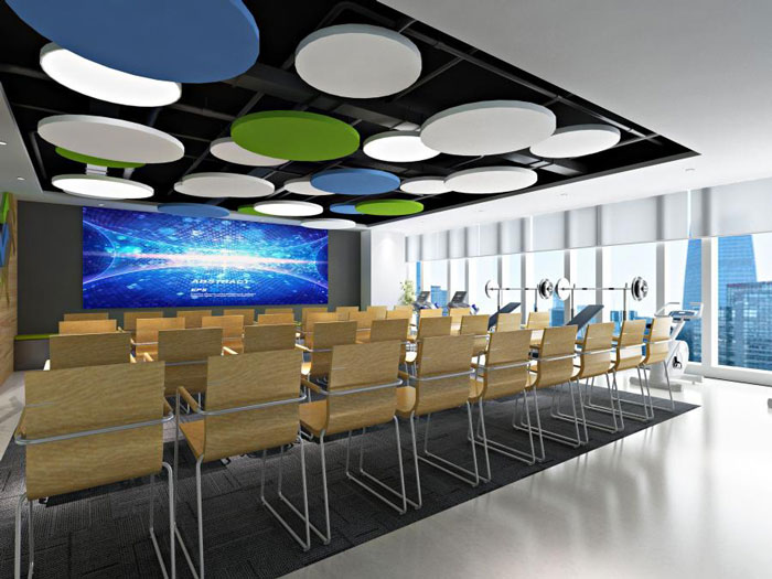 杭州余杭區(qū)臨平辦公室培訓(xùn)室裝修設(shè)計(jì)效果圖