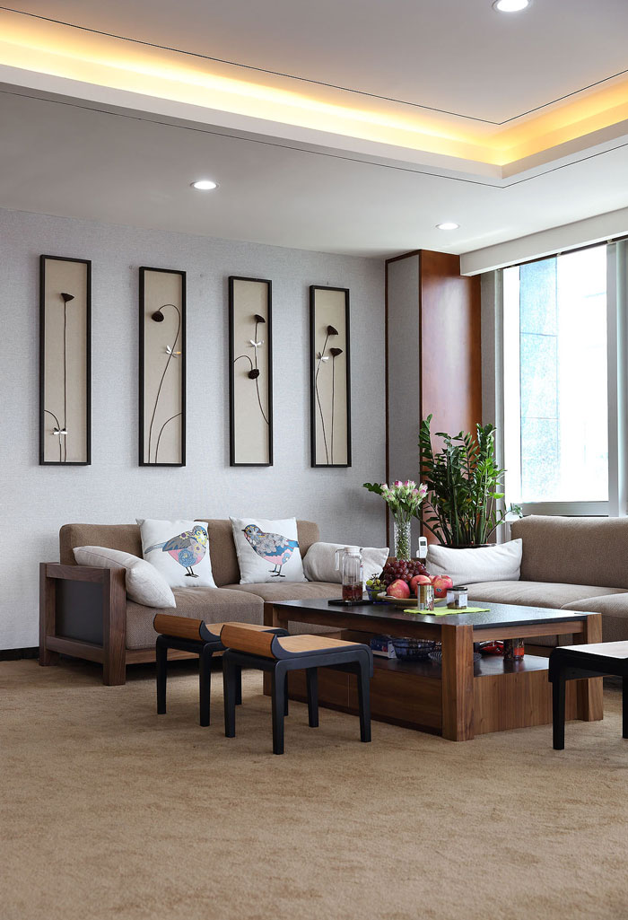 機(jī)電公司董事長辦公室裝修設(shè)計實景圖