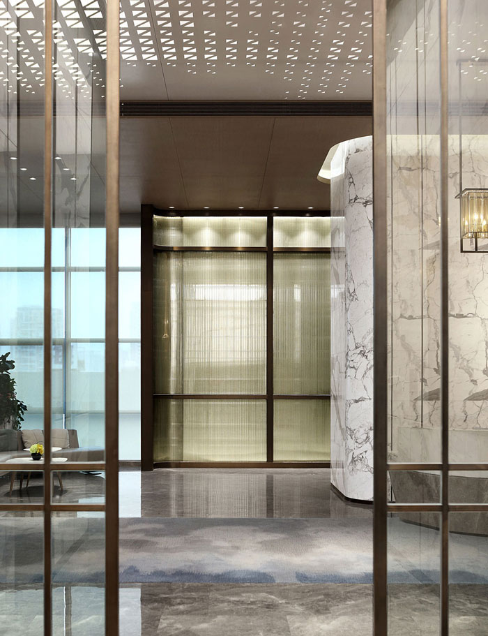 藥業公司辦公室接待區裝修設計效果圖