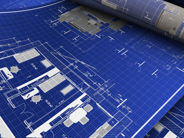 工程藍圖效果圖