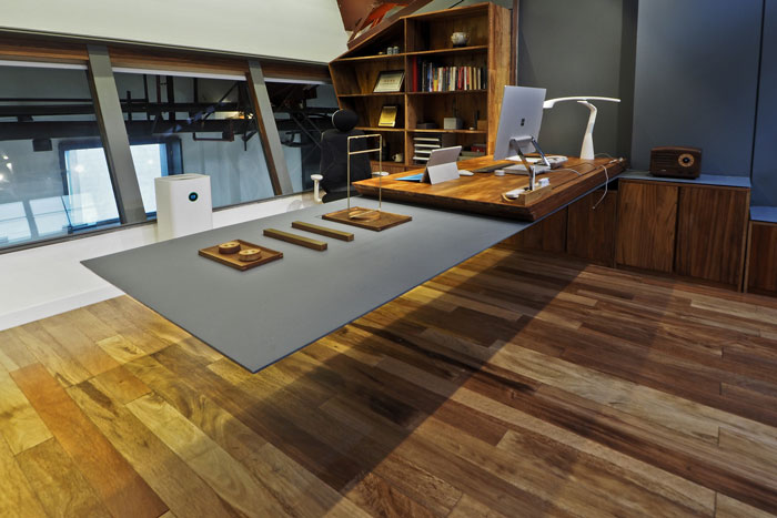 實業投資公司總經理辦公室裝修設計效果圖