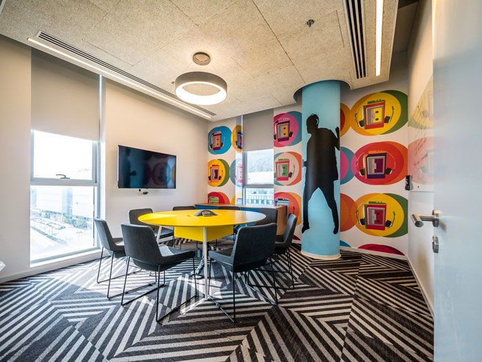 軟件開發公司辦公室交流區裝修設計實景圖