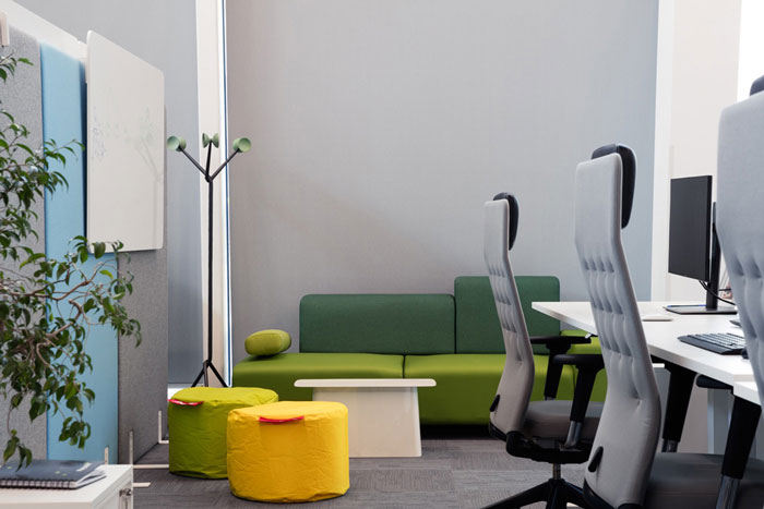 1100平方辦公室交流區裝修設計效果圖