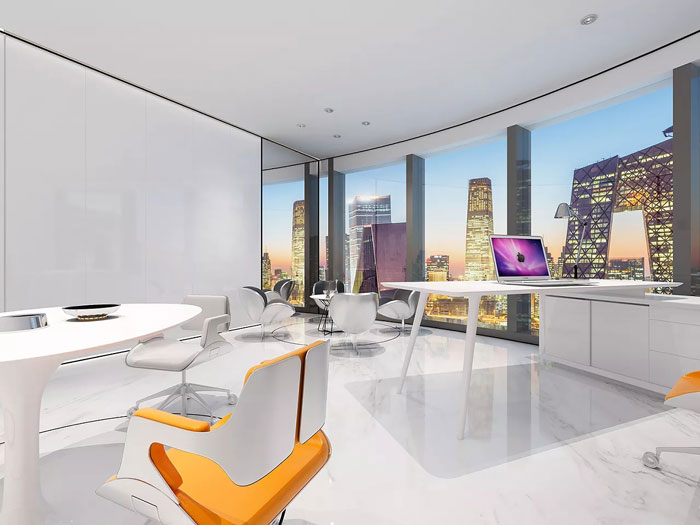 集團辦公室休息區裝修設計效果圖