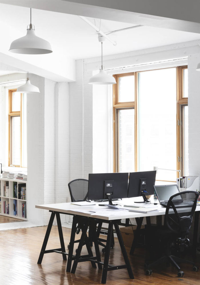 工業風格辦公室辦公區裝修設計效果圖