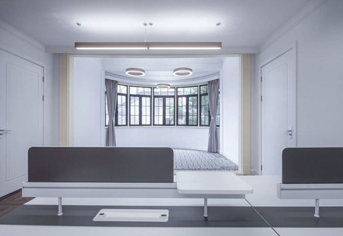 分公司辦公室辦公區裝修設計效果圖