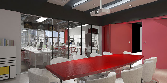 新辦公室小會議室裝修設(shè)計效果圖