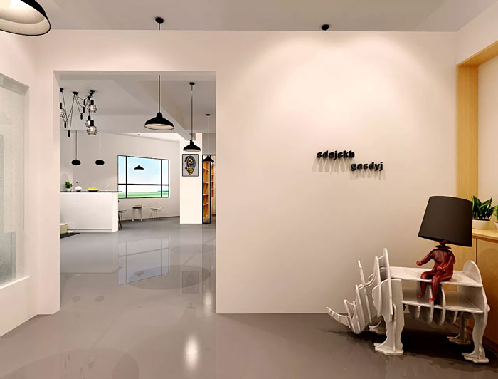 簡單辦公室進(jìn)門區(qū)裝修設(shè)計效果圖