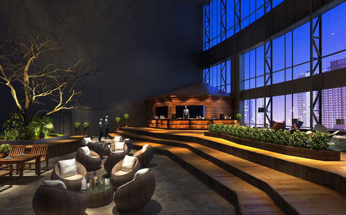 杭州良渚辦公室休息區(qū)裝修設計效果圖