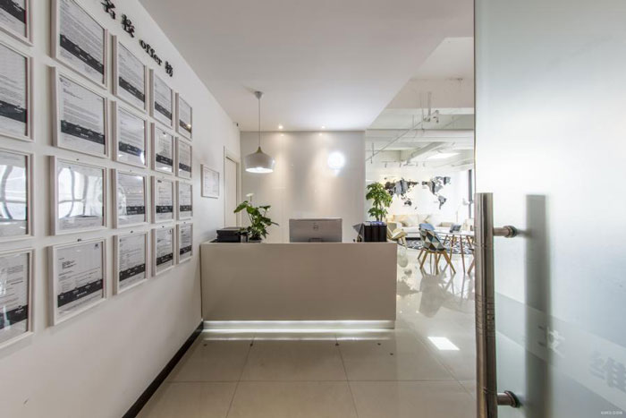 杭州塘棲辦公室前臺(tái)裝修設(shè)計(jì)方案