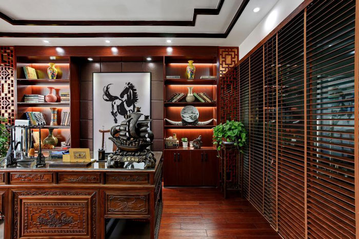 杭州閑林董事長辦公室裝修設計方案