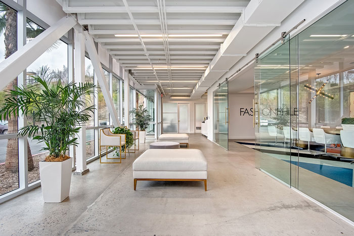 手袋公司辦公室接待區裝修設計效果圖