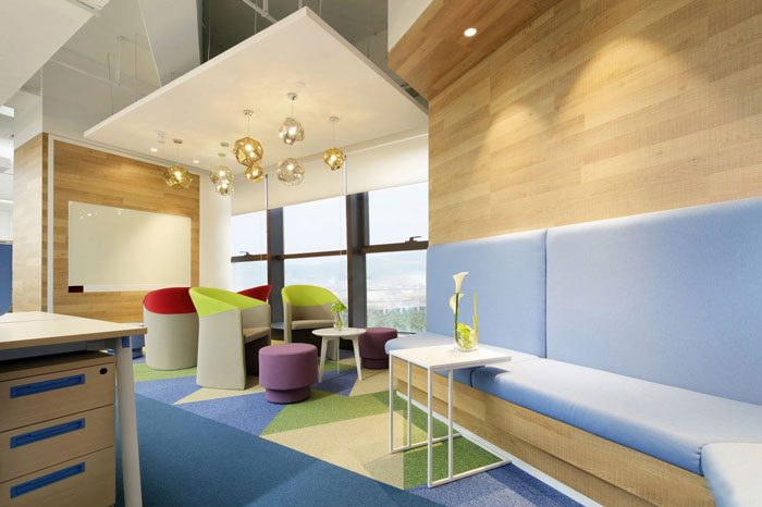 金融集團辦公室休息區裝修設計效果圖